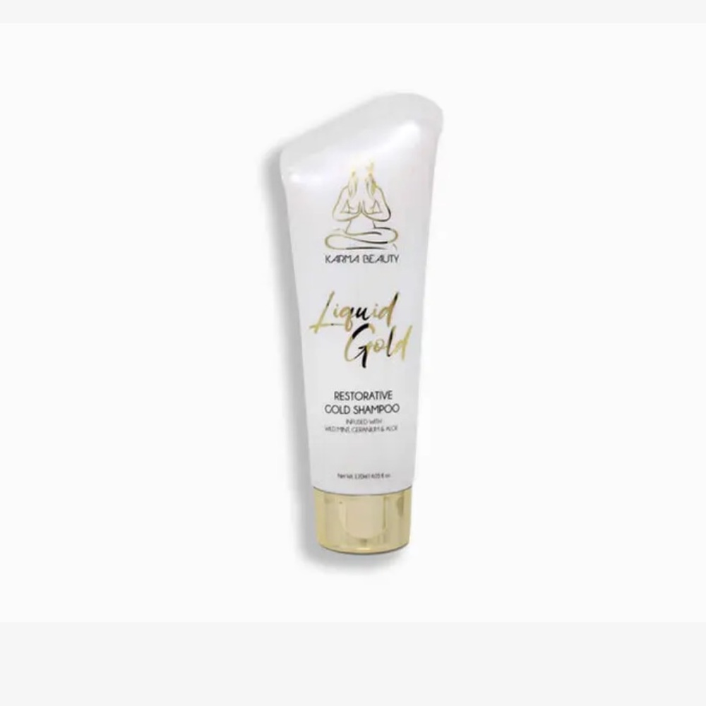 Liquid Gold Restorative Shampoo - White and Gold